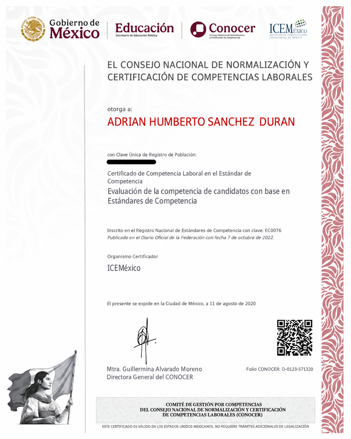 Certificación CONOCER
